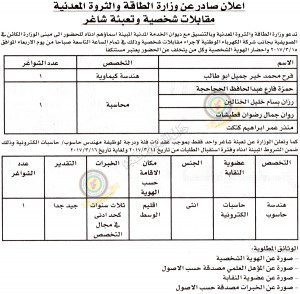 وزارة الطاققق